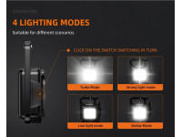 Superfire Lanterna Em Miniatura LED COB 9W 600lm IP44 MX16 Superfire Lanterna Em Miniatura LED COB 9W 600lm IP44 MX16